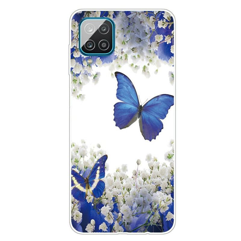 Kuori Samsung Galaxy A12 / M12 Butterflies Design