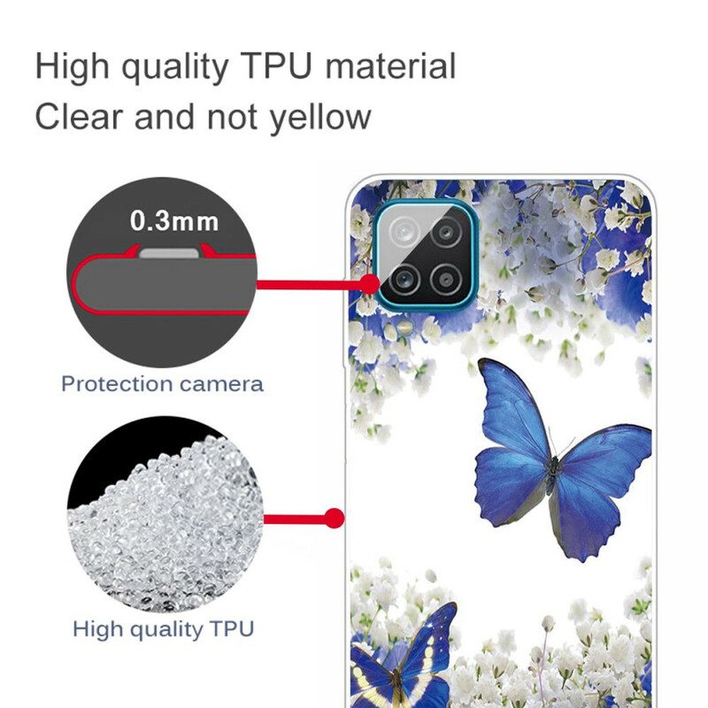 Kuori Samsung Galaxy A12 / M12 Butterflies Design