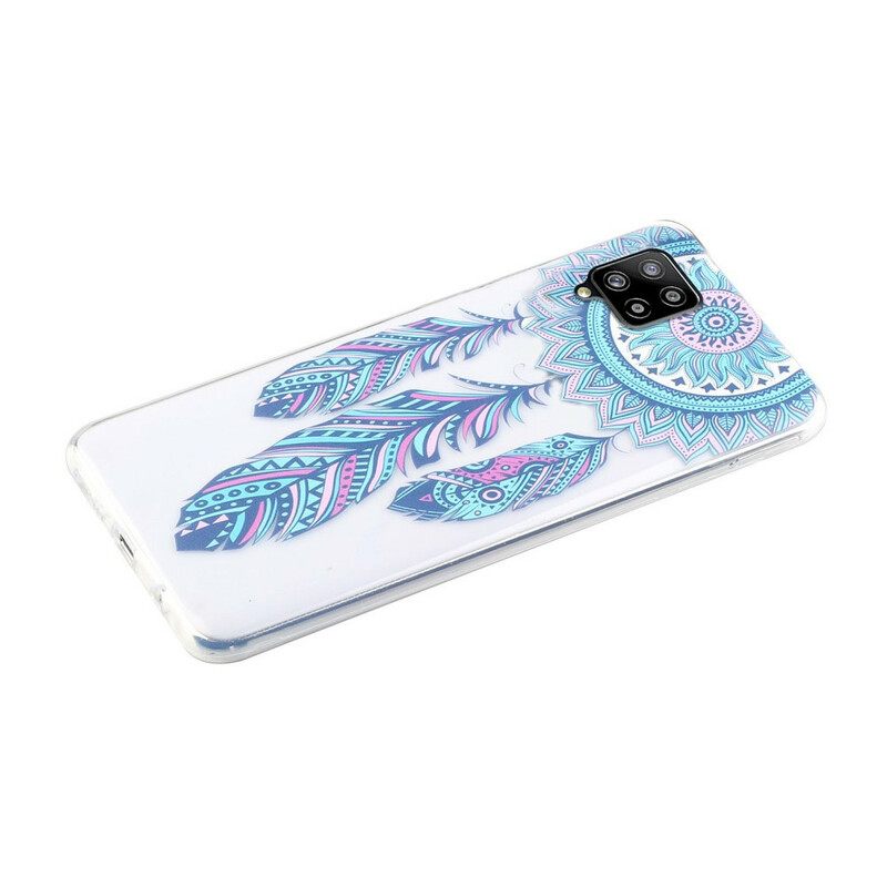 Kuori Samsung Galaxy A12 / M12 Dream Catcher Blue Feathers