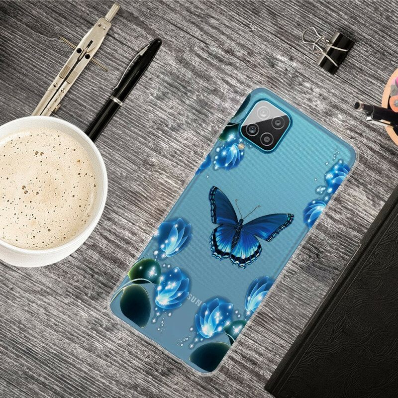 Kuori Samsung Galaxy A12 / M12 Luxury Butterfly