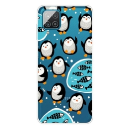 Kuori Samsung Galaxy A12 / M12 Penguins And Fishes