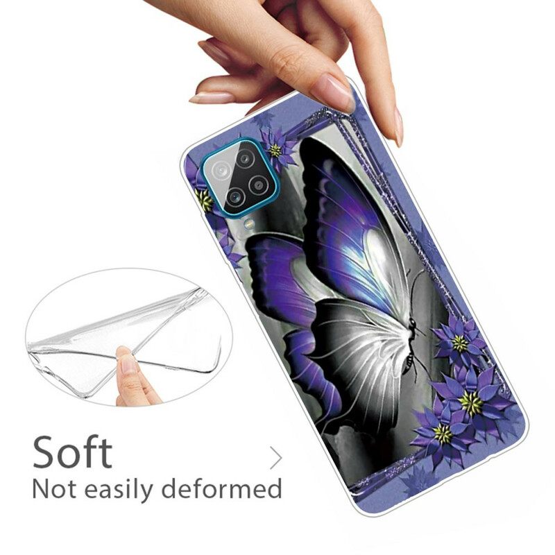 Kuori Samsung Galaxy A12 / M12 Royal Butterfly