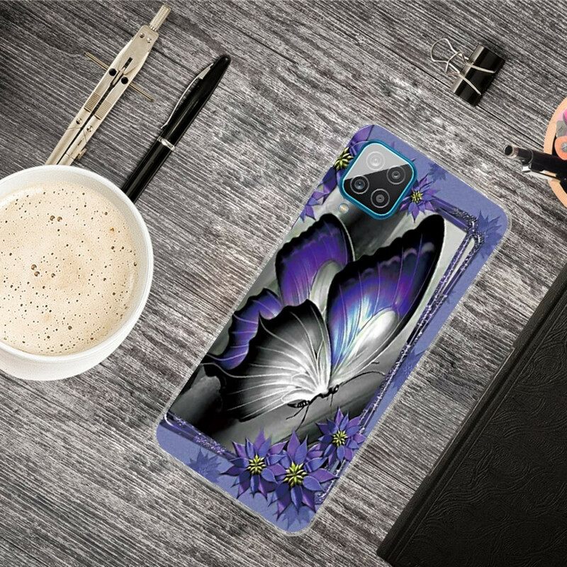 Kuori Samsung Galaxy A12 / M12 Royal Butterfly