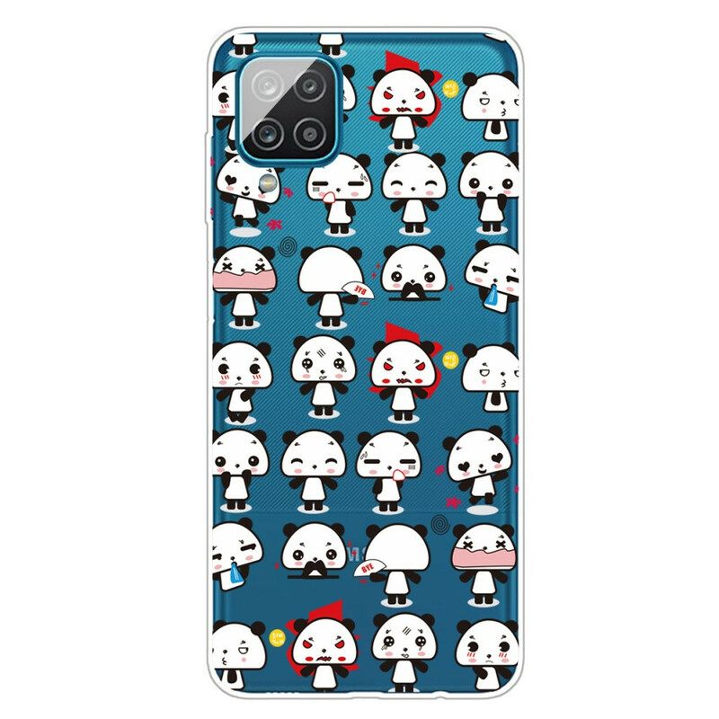 Kuori Samsung Galaxy A12 / M12 Seamless Funny Pandas