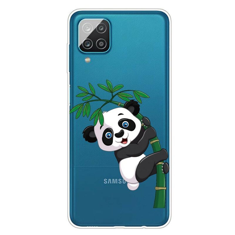 Kuori Samsung Galaxy A12 / M12 Seamless Panda On Bamboo