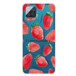 Kuori Samsung Galaxy A12 / M12 Strawberries / I Love Strawberry