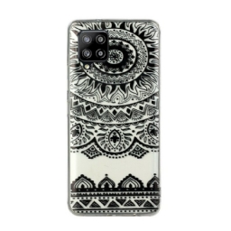 Kuori Samsung Galaxy A12 / M12 Transparent Flowers Mandala