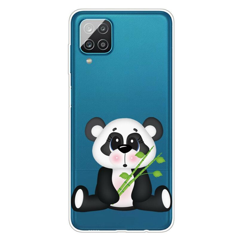 Kuori Samsung Galaxy A12 / M12 Transparent Sad Panda