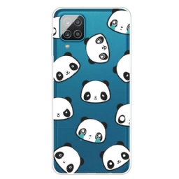 Kuori Samsung Galaxy A12 / M12 Transparent Sentimental Pandas