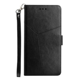 Nahkakotelo Samsung Galaxy A12 / M12 Style Leather Geo Y Design