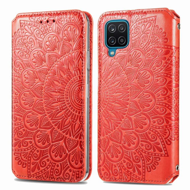 Puhelinkuoret Samsung Galaxy A12 / M12 Kotelot Flip Mandala