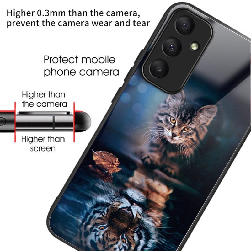 Kuori Samsung Galaxy A55 5g Cat And Tiger Tempered Glass Suojakuori