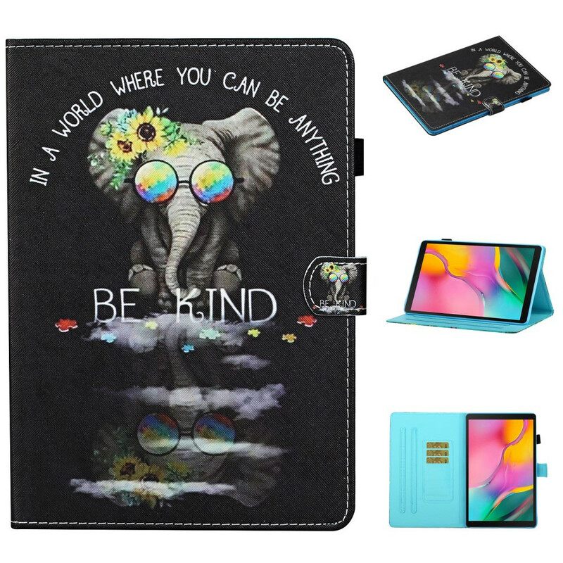 Flip Case Samsung Galaxy Tab A 10.1 (2019) Elephant Ole Ystävällinen