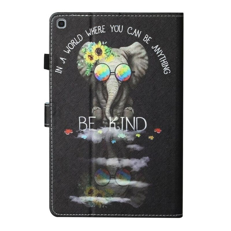 Flip Case Samsung Galaxy Tab A 10.1 (2019) Elephant Ole Ystävällinen