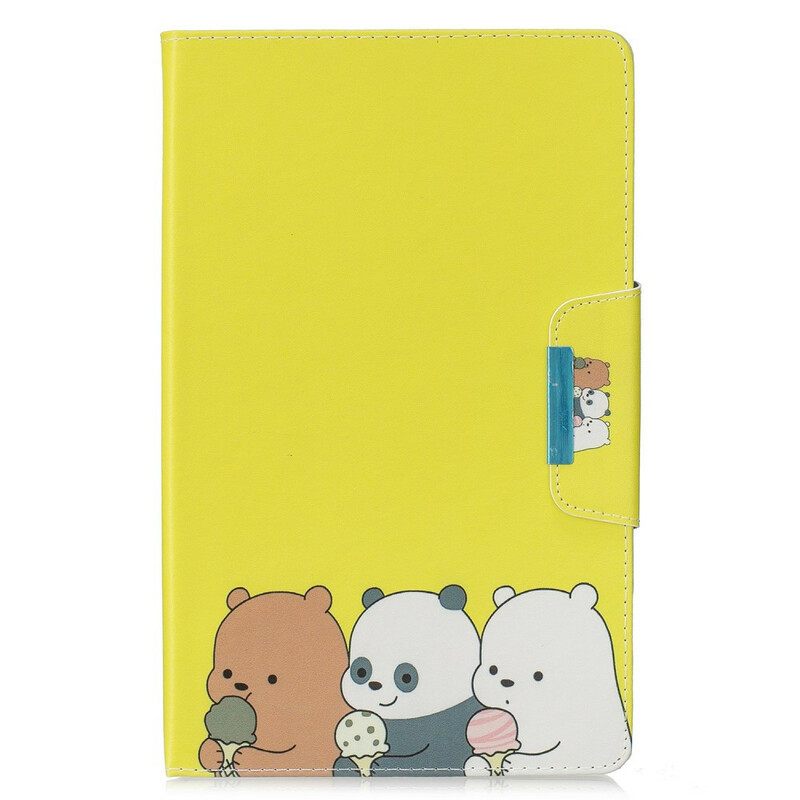 Kotelot Samsung Galaxy Tab A 10.1 (2019) Bear And Panda Femoir Design