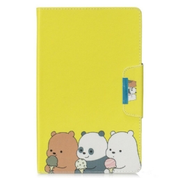 Kotelot Samsung Galaxy Tab A 10.1 (2019) Bear And Panda Femoir Design