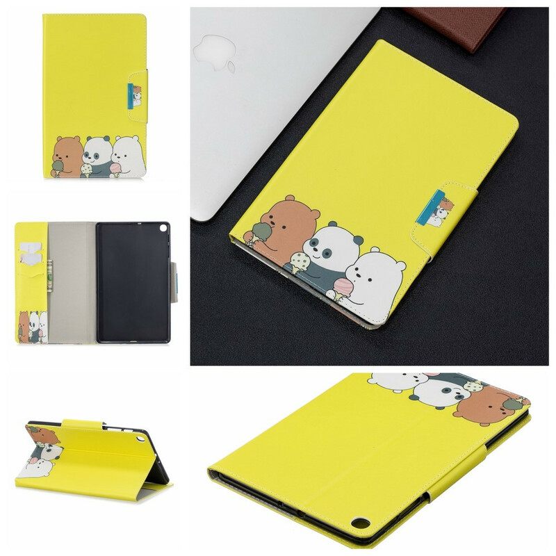 Kotelot Samsung Galaxy Tab A 10.1 (2019) Bear And Panda Femoir Design