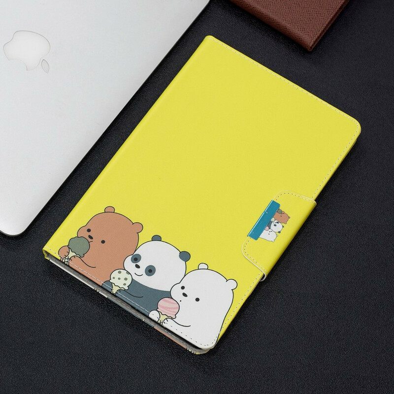 Kotelot Samsung Galaxy Tab A 10.1 (2019) Bear And Panda Femoir Design