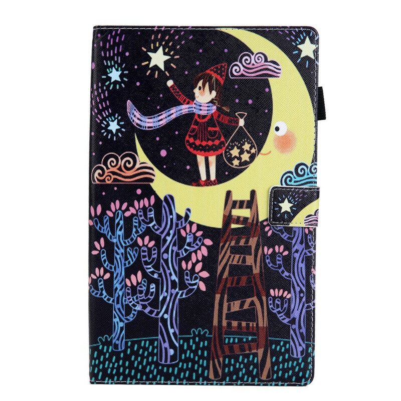 Kotelot Samsung Galaxy Tab A 10.1 (2019) Girl In The Moon