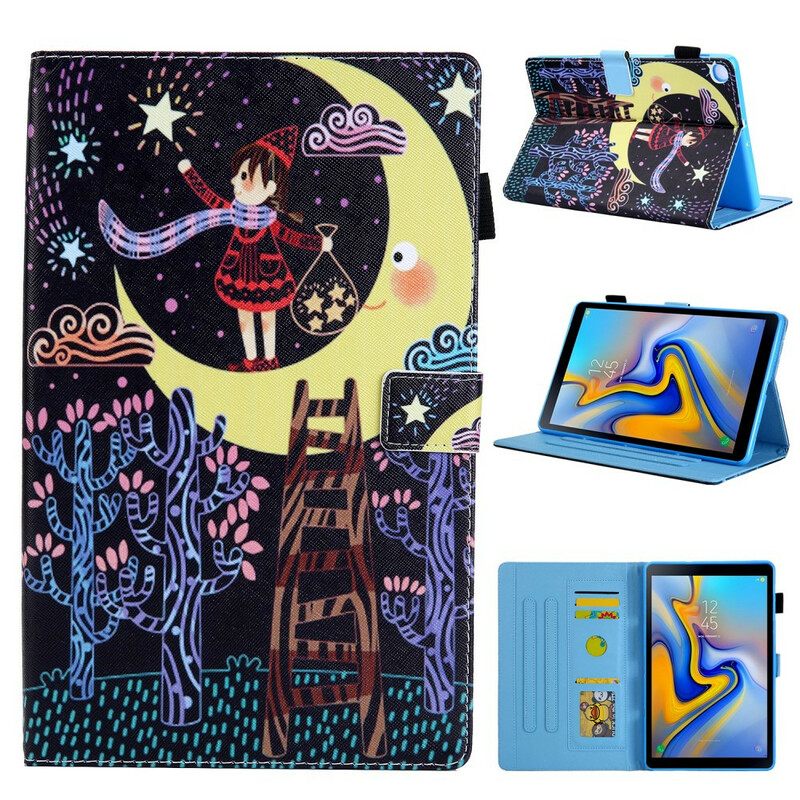 Kotelot Samsung Galaxy Tab A 10.1 (2019) Girl In The Moon