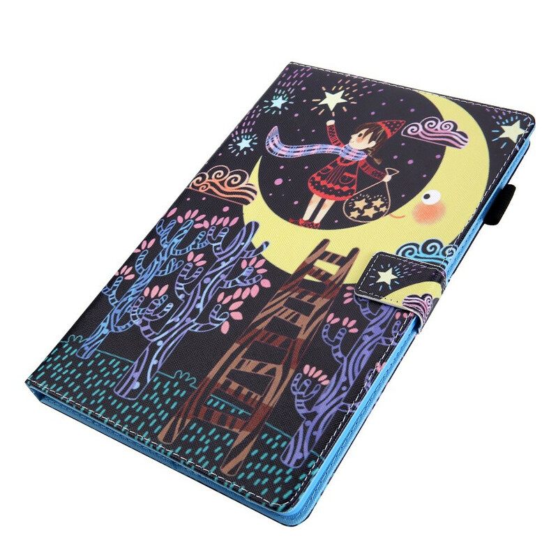 Kotelot Samsung Galaxy Tab A 10.1 (2019) Girl In The Moon