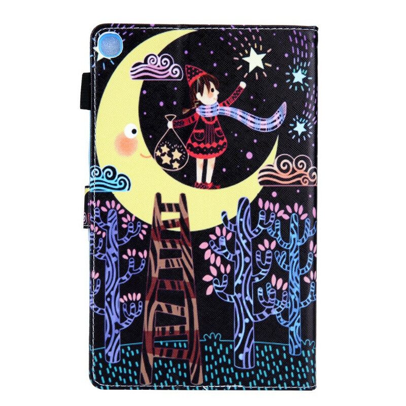 Kotelot Samsung Galaxy Tab A 10.1 (2019) Girl In The Moon