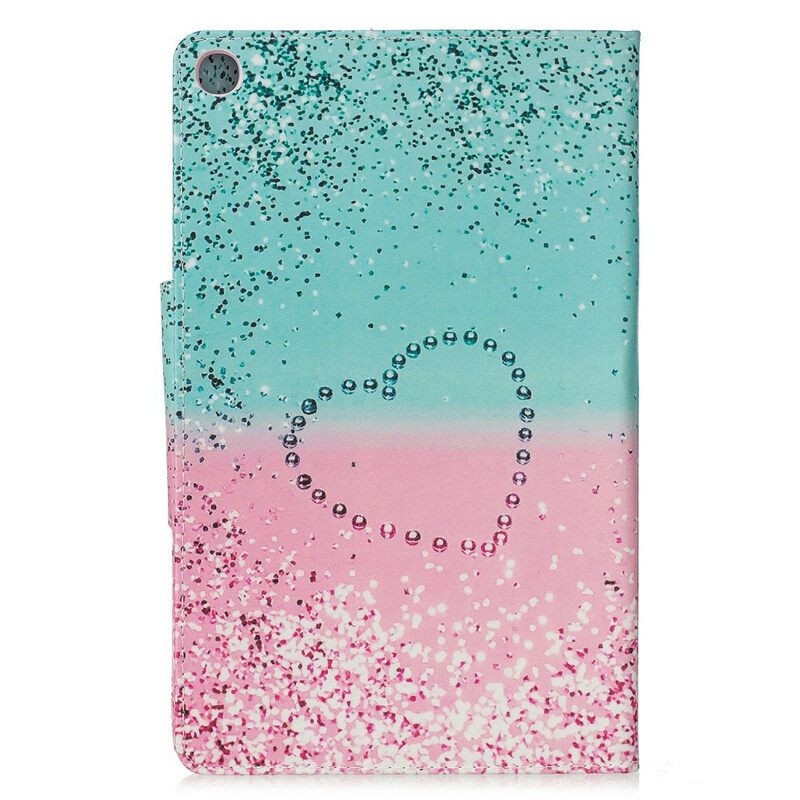 Kotelot Samsung Galaxy Tab A 10.1 (2019) Heart Sequin Femoir Design