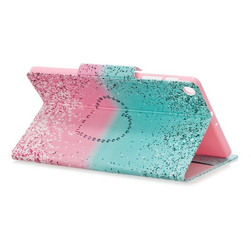 Kotelot Samsung Galaxy Tab A 10.1 (2019) Heart Sequin Femoir Design