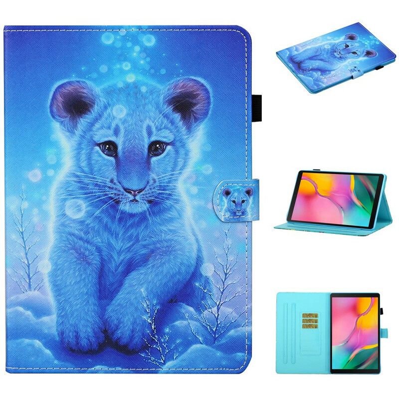 Nahkakotelo Samsung Galaxy Tab A 10.1 (2019) Baby Tiger