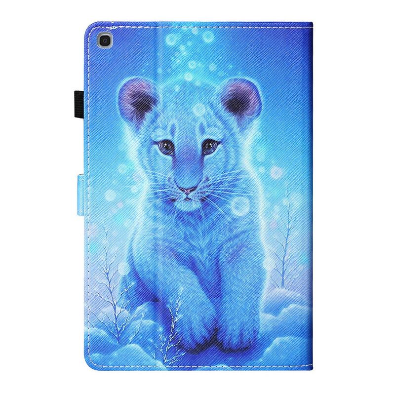 Nahkakotelo Samsung Galaxy Tab A 10.1 (2019) Baby Tiger