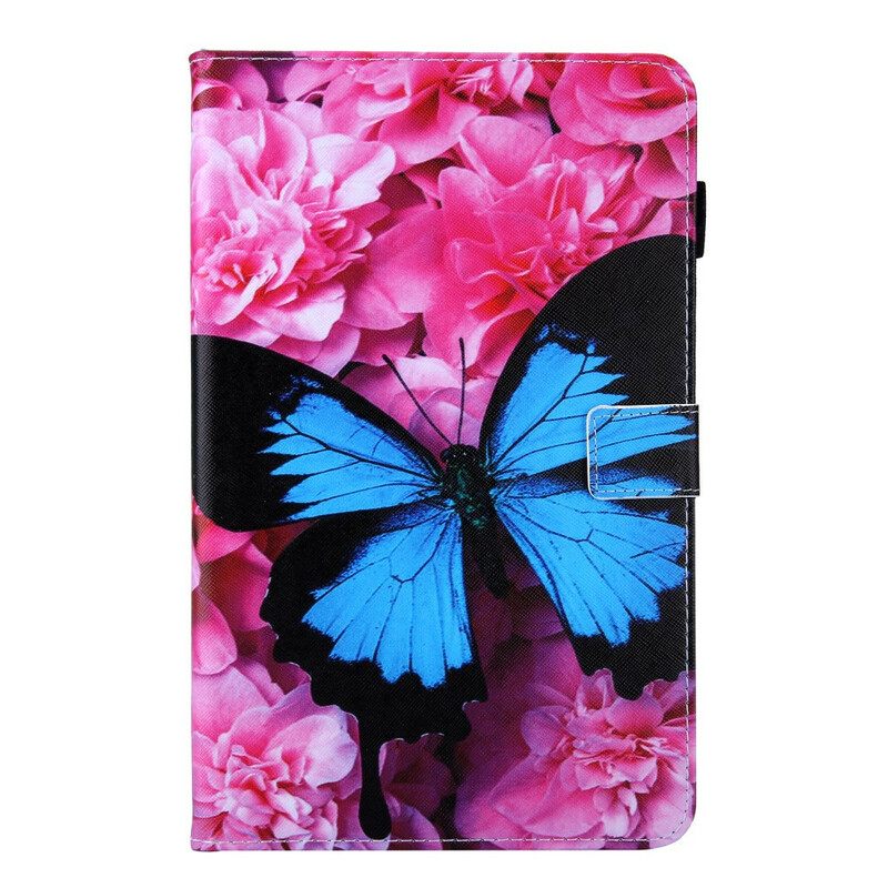 Nahkakotelo Samsung Galaxy Tab A 10.1 (2019) Floral Butterfly