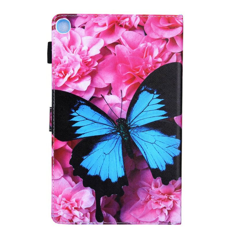 Nahkakotelo Samsung Galaxy Tab A 10.1 (2019) Floral Butterfly