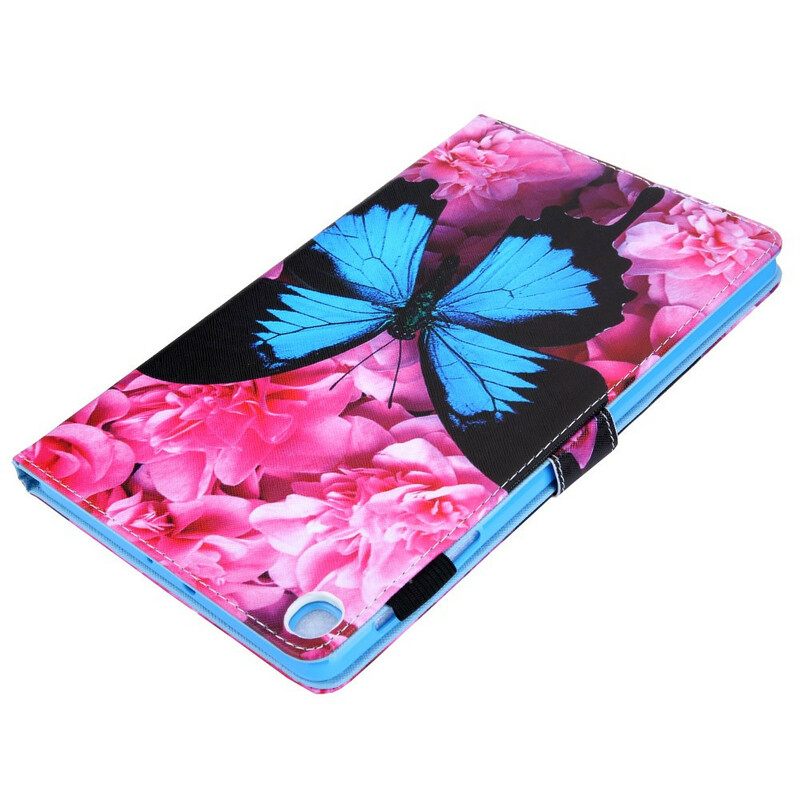 Nahkakotelo Samsung Galaxy Tab A 10.1 (2019) Floral Butterfly