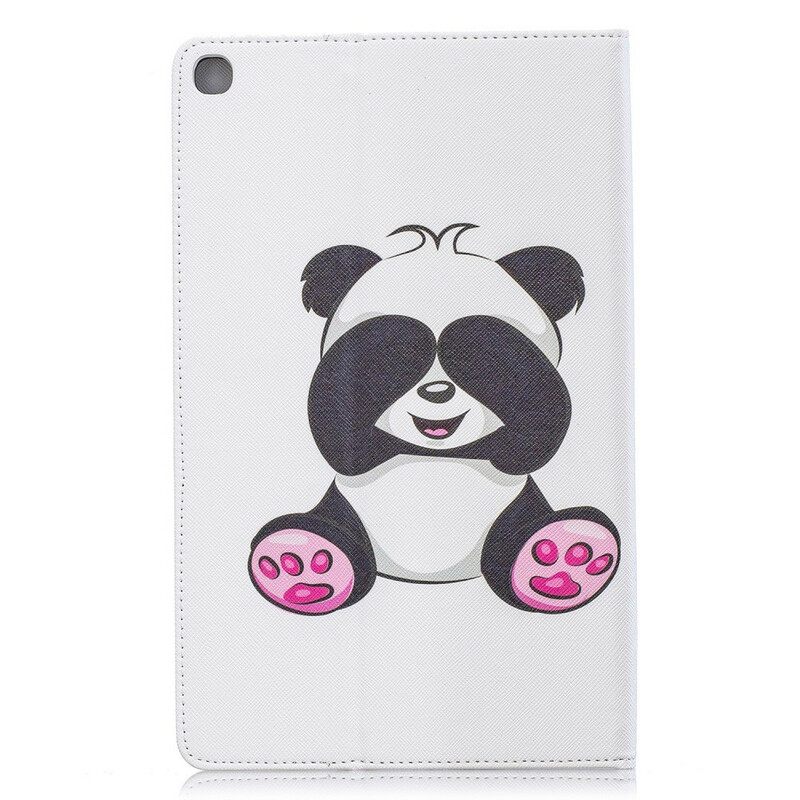 Nahkakuori Samsung Galaxy Tab A 10.1 (2019) Panda Hauskaa