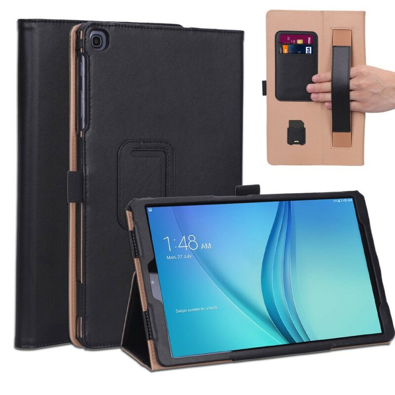 Nahkakuori Samsung Galaxy Tab A 10.1 (2019) Style Nahka Hihnalla