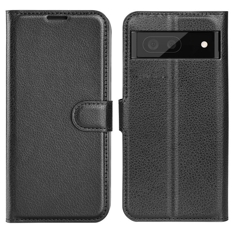 Kotelot Google Pixel 7 Classic Litchi Faux Leather