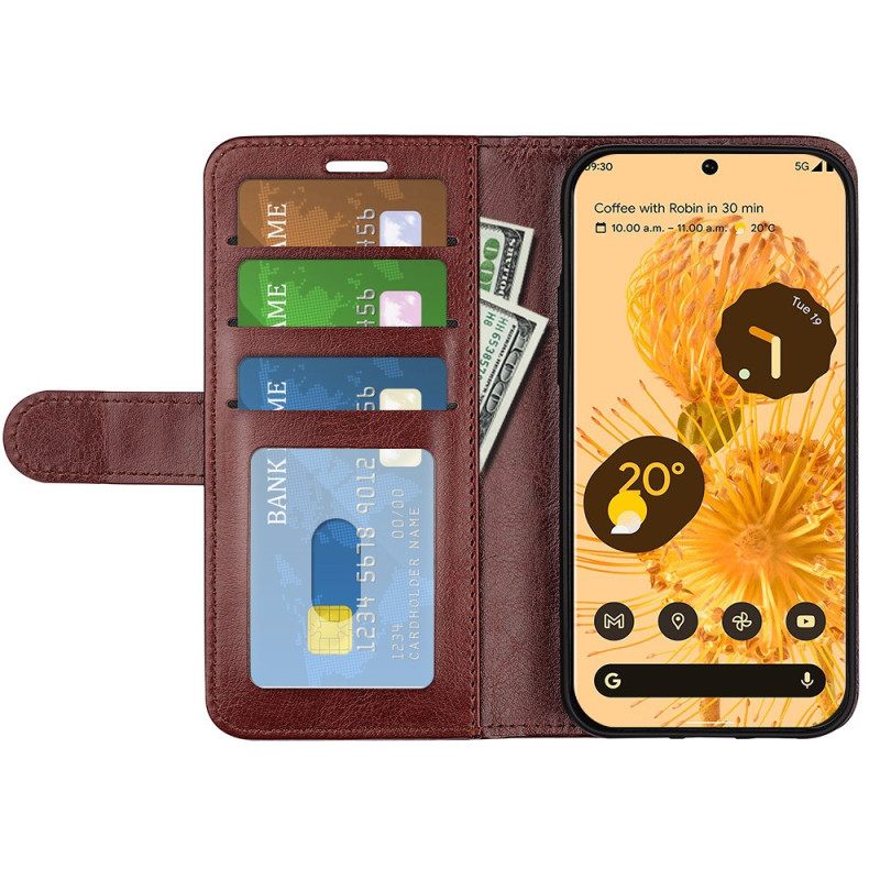 Kotelot Google Pixel 7 Faux Leather Retro