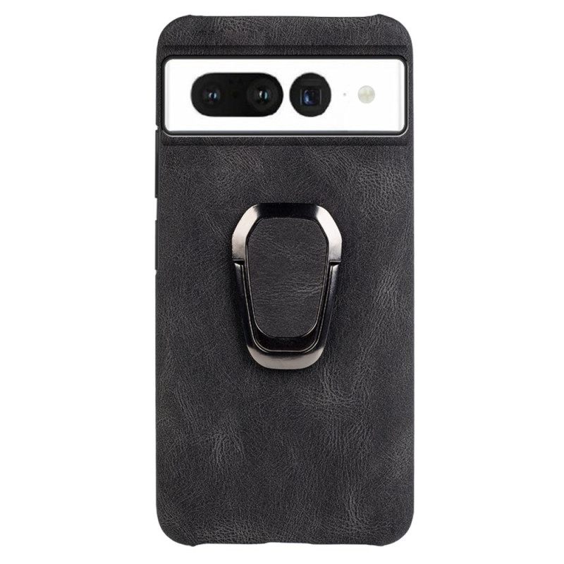 Kuori Google Pixel 7 Leather Effect Ring-tuki