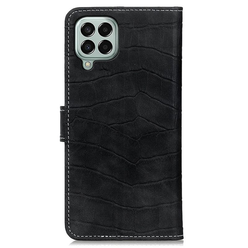 Flip Case Samsung Galaxy M33 5G Crocodile Skin Effect