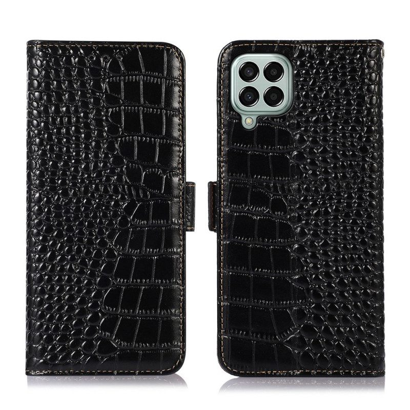 Kotelot Samsung Galaxy M33 5G Crocodile Style Rfid