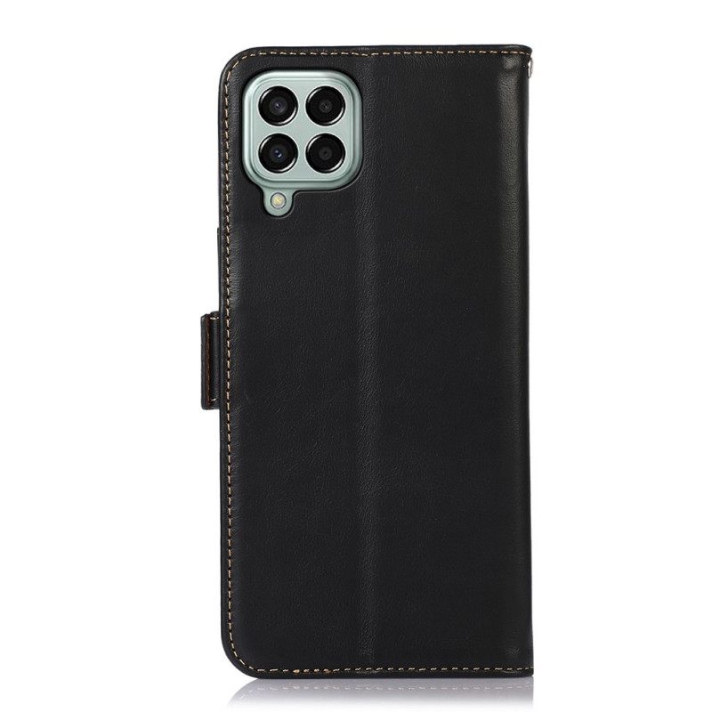 Kotelot Samsung Galaxy M33 5G Genuine Leather Rfid-toiminto