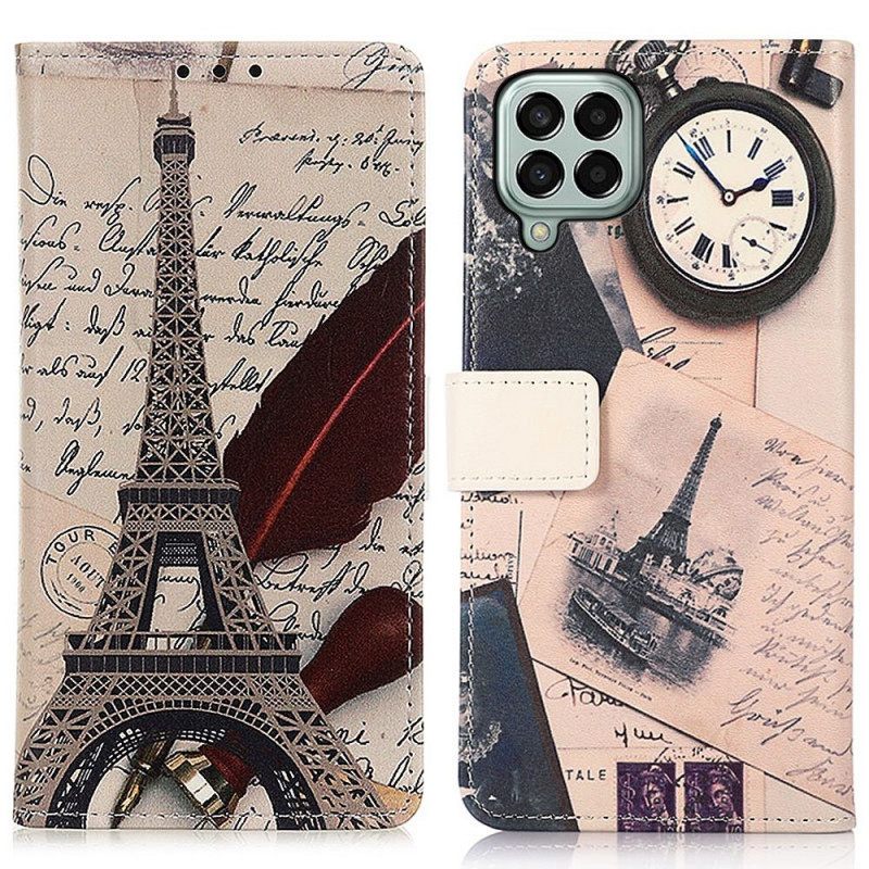 Kotelot Samsung Galaxy M33 5G Runollinen Eiffel-torni