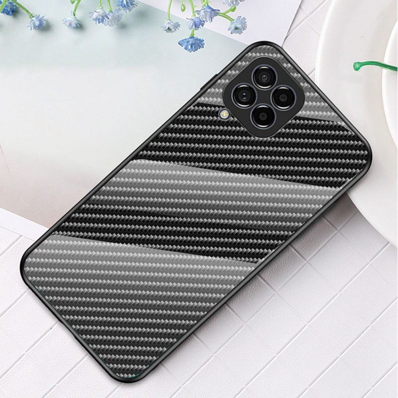 Kuori Samsung Galaxy M33 5G Carbon Fiber Karkaistu Lasi