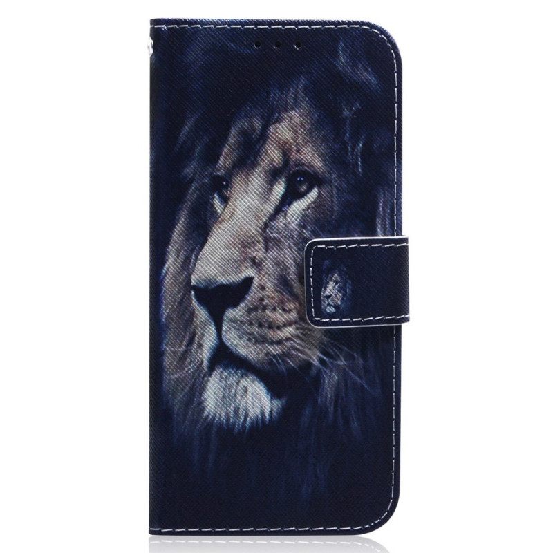 Nahkakotelo Samsung Galaxy M33 5G Lion