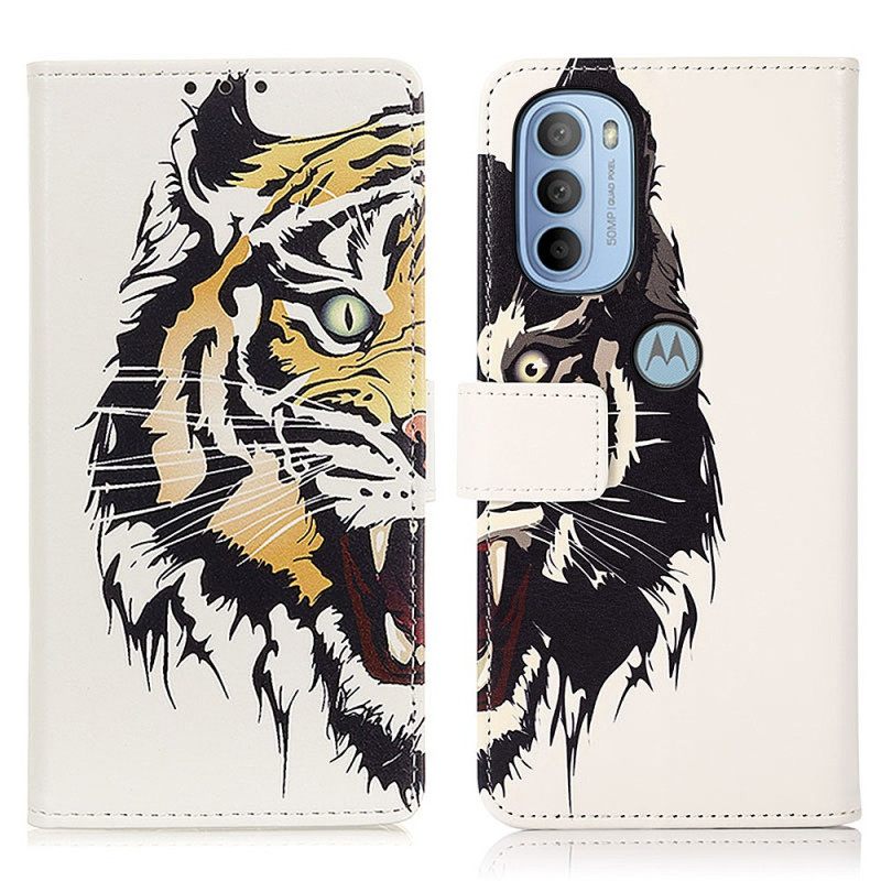 Flip Case Moto G31 / Moto G41 Fierce Tiger