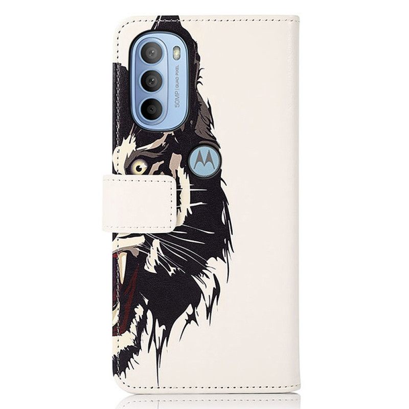 Flip Case Moto G31 / Moto G41 Fierce Tiger