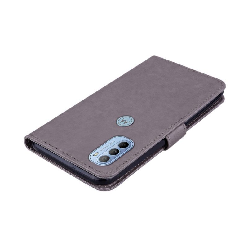 Flip Case Moto G31 / Moto G41 Pöllömandala Ja Charm