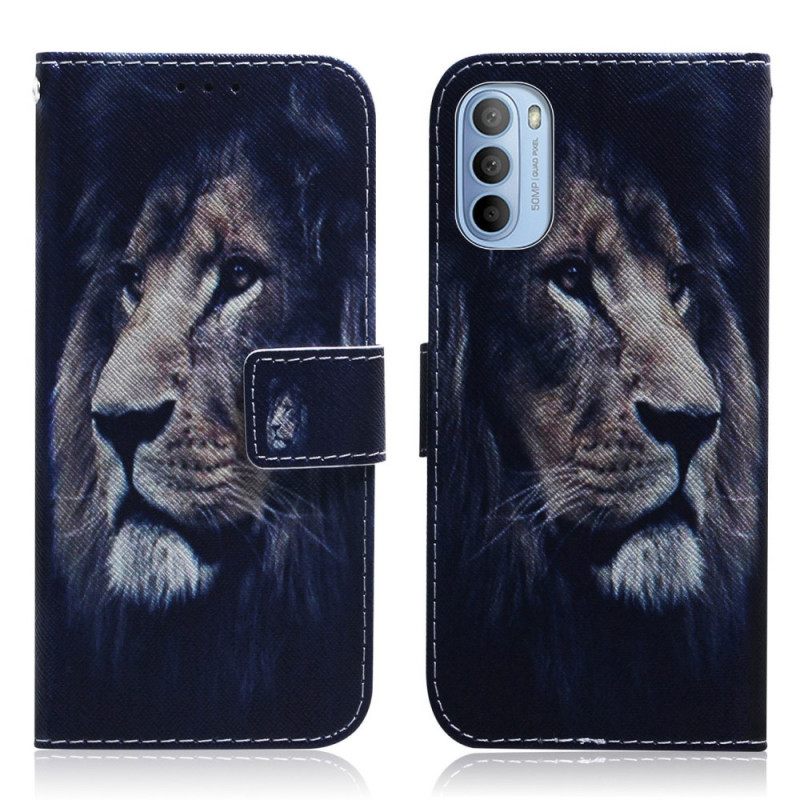 Kotelot Moto G31 / Moto G41 Dreaming Lion