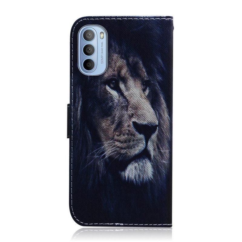 Kotelot Moto G31 / Moto G41 Dreaming Lion