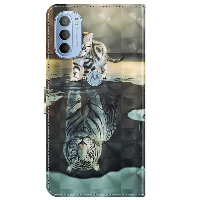 Kotelot Moto G31 / Moto G41 Ernest The Tiger